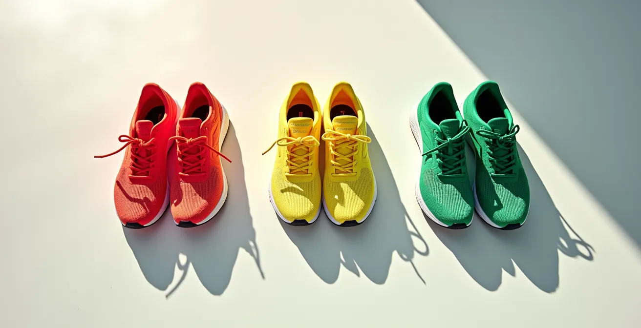 Visuelle Darstellung eines Ampelsystems für Trainingssteuerung mit abstrakten Signalen