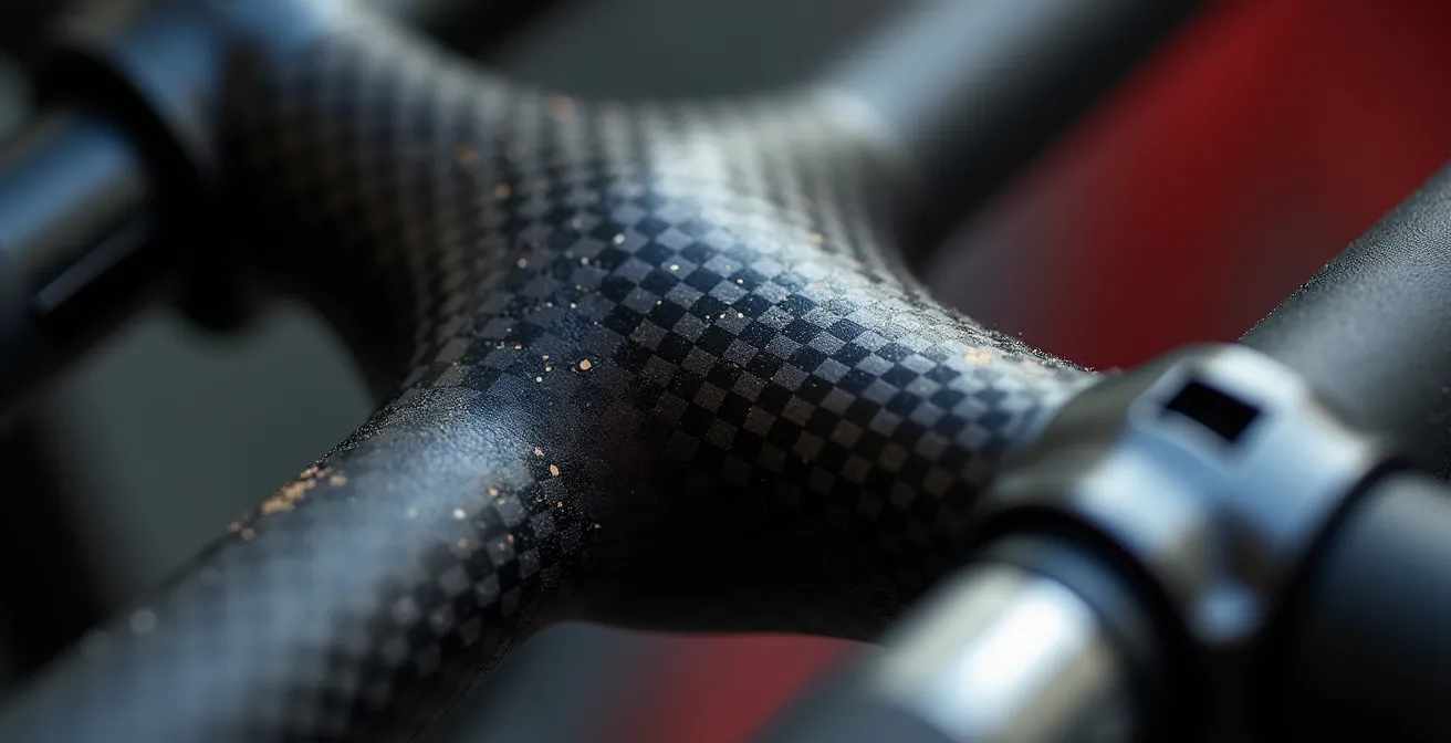 Nahaufnahme von preisgekrönten Fahrradkomponenten mit perfekter Verarbeitung