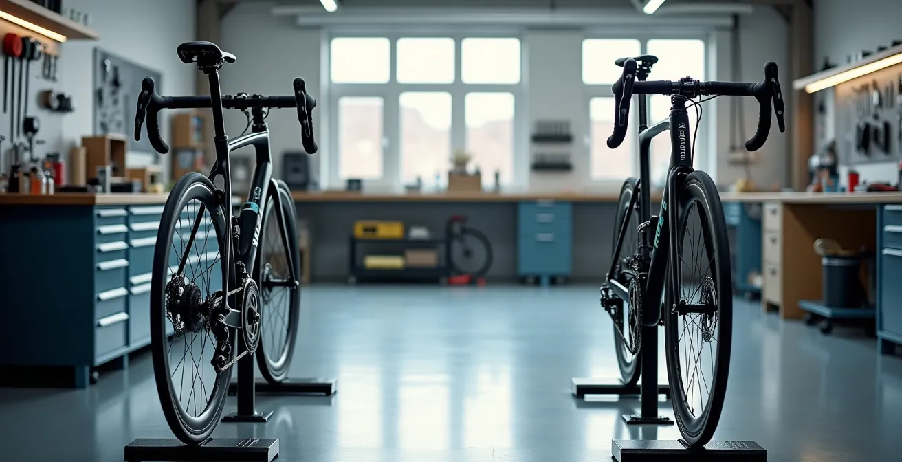 Elektronische Schaltungen Shimano Di2 und SRAM AXS in deutscher Fahrradwerkstatt