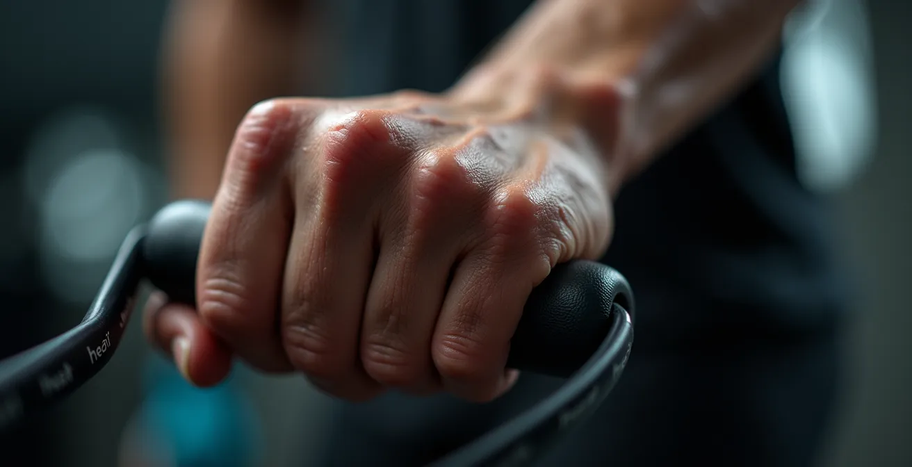 Erschöpfter Athlet zeigt Anzeichen von Übertraining